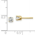 thumbnail image 2 of 14ky .60ct. I2 K-L Diamond Stud Push-on Post Earrings ST1, 2 of 2