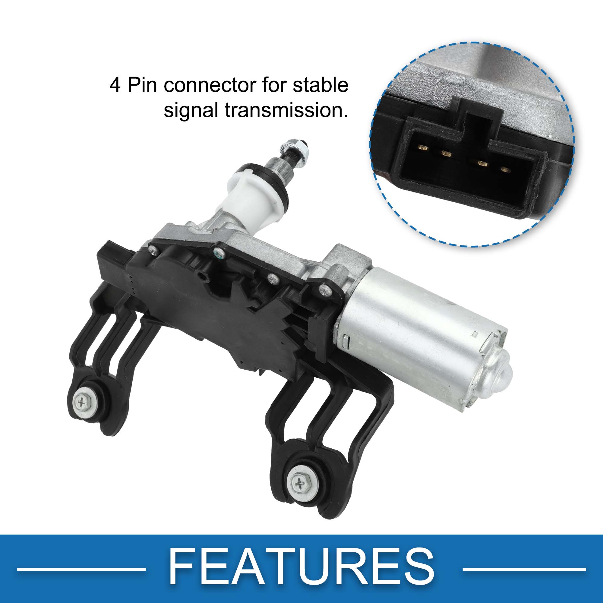 Unique Bargains Rear Wiper Motor No.987003J000 Replacement for Hyundai Veracruz 2007-2012
