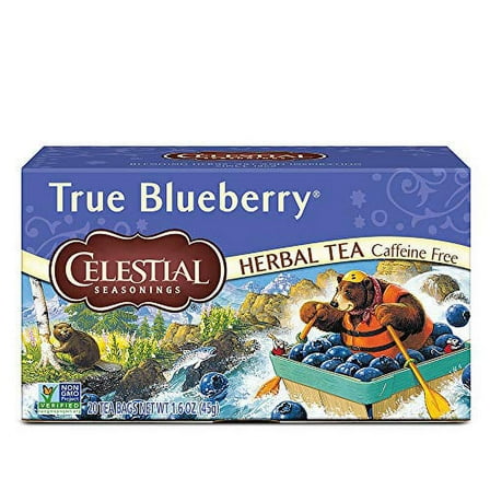 Celestial Seasonings Herbal Tea, True Blueberry, 20 Count