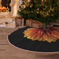 thumbnail image 6 of Daiia Orange Dalia Drawing Merry Christmas Tree Skirt , Xmas Large Lace-up Tree Skirt, Santa Snowflakes Rustic Home Decorations New Year Party Farmhouse Decor-36", 6 of 7