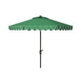 thumbnail image 2 of SAFAVIEH Elegant 9' Market Auto Tilt Patio Umbrella, Hunter Green, 2 of 6