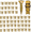 Short Expansion Screw 100 Set- A7, variant on 6x14mm Short Expansion Anchors, Heavy Duty Cabinet Hinge Repair Screws Set, Stripped Thread Restoration Fasteners for Door Hardware (30 Sets)