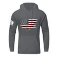 thumbnail image 2 of GIPQJK Hoodies for Men American Flag Print Graphic Hooded Sweatshirts Big and Tall Vintage Western Aztec Ethnic Hoodies Pullover with Pockets,Dark Gray 2XL, 2 of 4