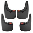 thumbnail image 1 of Fits 2019-2020 Ford Ranger Husky Liner Mud Flap 58516 Custom Mud Guards; Direct-Fit; Set of 4; Contoured; Without Logo; Black; Thermoplastic; Screw On, 1 of 3