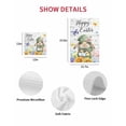 thumbnail image 7 of Spring Easter Kitchen Dish Towels for Drying Dishes Set of 2, Watercolor Floral Rabbits Eggs Butterflies Wood Waffle Weave Microfiber Hand Tea Bathroom Towels Quick Dry & Absorbent Towel 15.7x23.6, 7 of 7