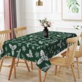 thumbnail image 5 of Duangreer Merry Christmas Theme Rectangle Tablecloth, Holly Xmas Tree Snowflake Print, Washable Table Cover for Party Picnic Indoor Outdoor Decor, 52 x 70 Inch, 5 of 6