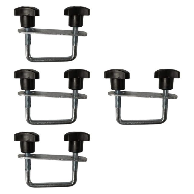Terraxo 4 Pieces Roof Box U Bolt Clamp Car Van Mounting Fitting Kit Rooftop Cargo Carrier Rack Bolt Hardware Multi Purpose Easy Installation Rust Resistant Su 6 cm