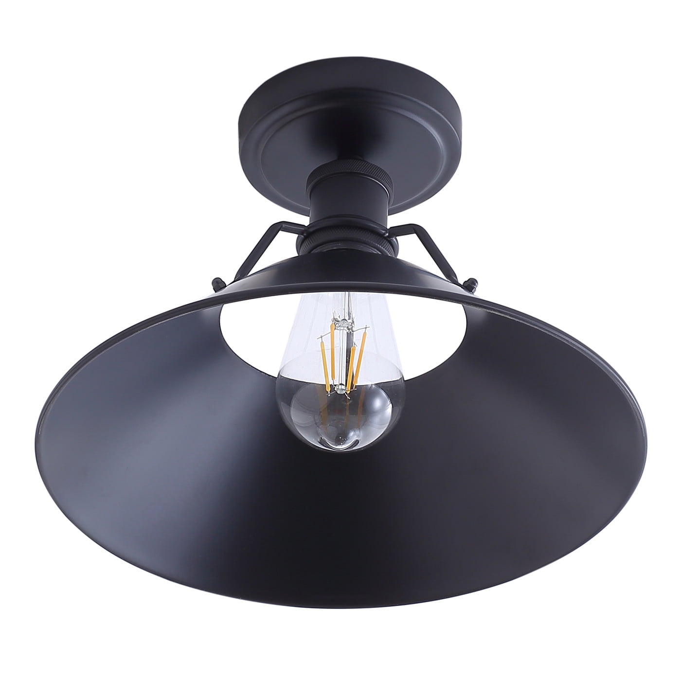 Aiwen Retro Metal Shade Flush Mount Ceiling Lamp E26 Base Light Fixture