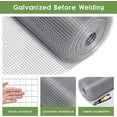 thumbnail image 7 of Hardware Cloth, Chicken Wire Fencing, 19 Gauge Galvanized Wire & 1"x1" Mesh Size Welded Wire Roll Garden Fence, Poultry Netting for /Duck/Chicken Coop (48" x 50'), 7 of 7
