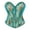 Green#3, variant on Juesizh Corset Tops for Women Tummy Control Shapewear Trendy Vintage Floral Print Sleeveless Corset