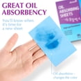 thumbnail image 3 of High-Performance Oil Absorbing Sheets for Face - 6 pack (300 sheets) - Makeup Friendly Blotting Papers for Oily Skin - Oil Blotting Sheets for Face, 3 of 10