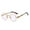 Gold / Clear, variant on Steampunk Sunglasses / Gold Frame / Pink Lens 003