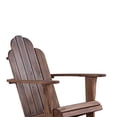 thumbnail image 4 of HomeRoots 352167 Classic Style Wooden Rocker Chair with Slated Backrest, Brown, 4 of 5