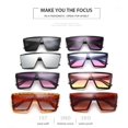 thumbnail image 3 of Men Women Retro Sunglasses Big Full Frame Dual Color Driving Riding Fashion Sun Glasses, 3 of 8