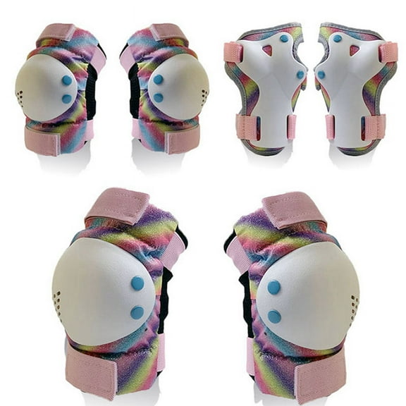 Kids/Adult Knee Pads Elbow Pads Wrist Pads Protective Gear Set for Skates, Bicycles, BMX Bikes,Skateboards(M)