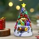 thumbnail image 4 of Adornos navideños: Tren luminoso con música, casita de Navidad, árbol de Navidad, casita de nieve, adornos de escritorio, caja de música, regalo de Navidad., 4 of 6