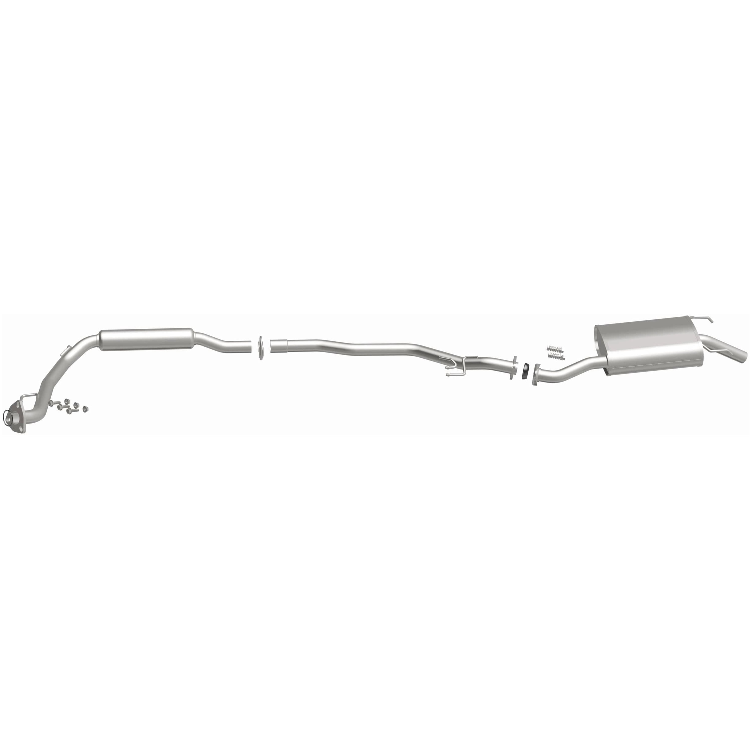 BRExhaust OE Replacement Exhaust System Kit 106-0228: Compatible with 2007-2008 Honda Fit 1.5L