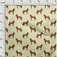 thumbnail image 2 of oneOone Cotton Flex Fabric Horse Block Printed Craft Fabric BTY 40 Inch Wide, 2 of 4