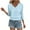 01 Light Blue, variant on Fewfanhot Womens Blouses Knit Sweaters Fall V Neck Long Sleeve Pullover Casual Loose Tops