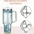 thumbnail image 5 of HOT 1pc 40oz Stainless Steel Handle Insulated Cup Suitable for Hot and Cold Coffee Beverages Multi-color Ice Cream Cup 2025, 5 of 5