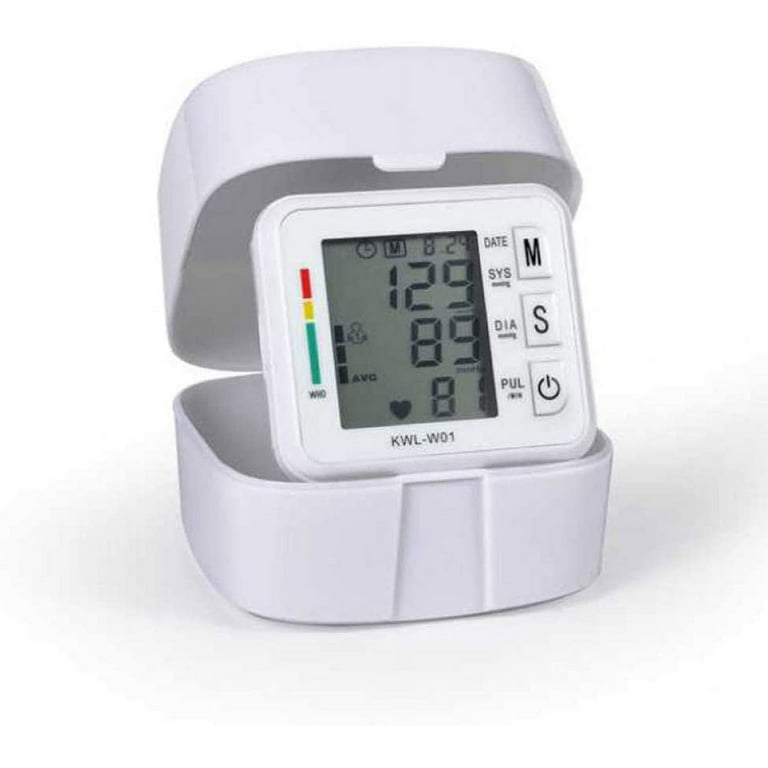 Automatic Blood Pressure Monitor With Portable Case Irregular Heartbeat Bp  And Adjustable Wrist Cuff Perfect For Health Monitoring