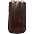 thumbnail image 5 of Brown Leather 3-Finger Cigar Case – (Fleur de Lis), 5 of 6
