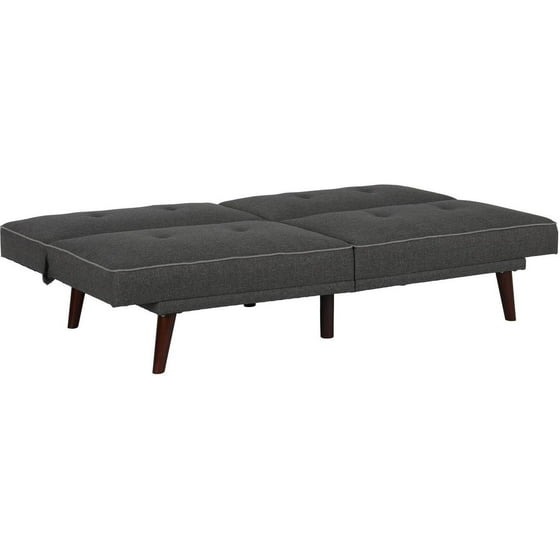 Dhp Olivia Modern Memory Foam Futon Couch Grey Linen Com