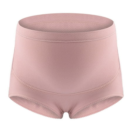 

Promotion! Cotton Maternity Panties High Waist Panties for Pregnant Adjustable Maternity Underwear Pregnancy Briefs Belly Support Maternity Briefs Pink XXL