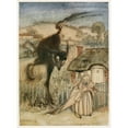 thumbnail image 2 of Arthur Rackham 19x24 Gold Ornate Framed and Double Matted Museum Art Print Titled - ‘Well!’ She Chuckled, ‘I am in Luck!’ (1927), 2 of 4