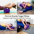 thumbnail image 4 of Sol Living Yoga Bolster Pillow Mini Meditation Cushion Meditation Accessories for Restorative Yoga Meditation Pillow Cotton Yoga Pillow Firm Body Pillow Bolster Pillow for Legs Removable Cover, 4 of 10