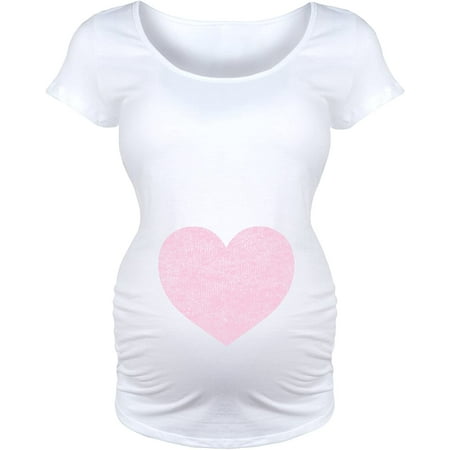 

Pink Heart - Maternity Scoop Neck T-Shirt