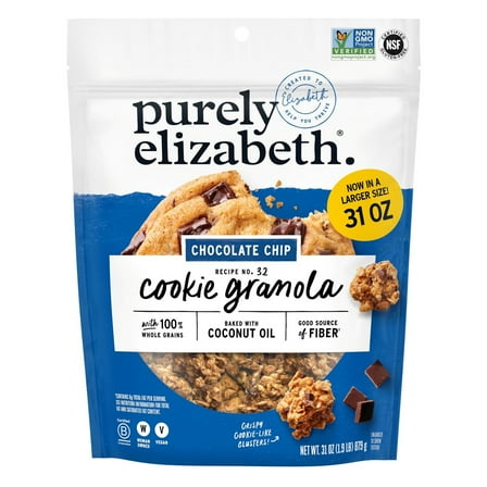 Purely Elizabeth Chocolate Chip Cookie Granola, 31 Ounce