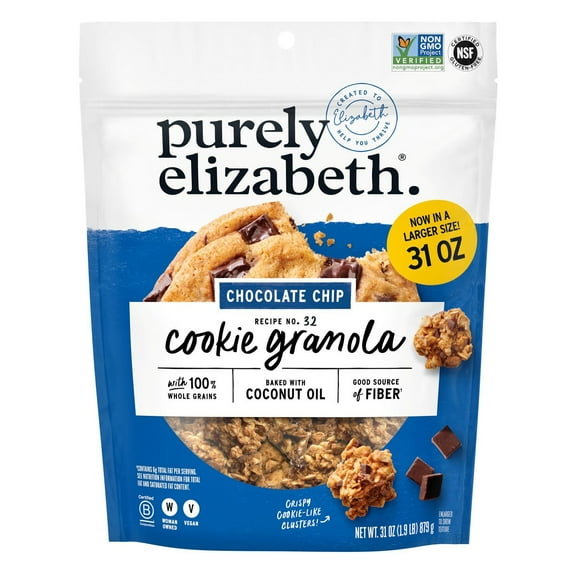 Purely Elizabeth Chocolate Chip Cookie Granola, 31 Ounce