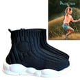 thumbnail image 4 of Zapatos de punto para niñosnegro para evitar resbaloneszapatillas de deporte de calcetín de punto para niños de alta elasticidad para uso diario para niño, 4 of 5