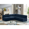 thumbnail image 2 of Meridian Furniture Quincy Sectionnel Modulaire en Velours Bleu Marine, 2 of 12