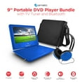 Ematic 9" Portable DVD Player with TV Tuner and Bluetooth, Blue