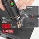 thumbnail image 5 of Máquina de soldadura de plástico Soldador de plástico recargable por USB inalámbrico de 200 W, kit de soldadura de plástico con grapas calientes de 400 piezas para guardabarros de grietas de parachoqu, 5 of 8