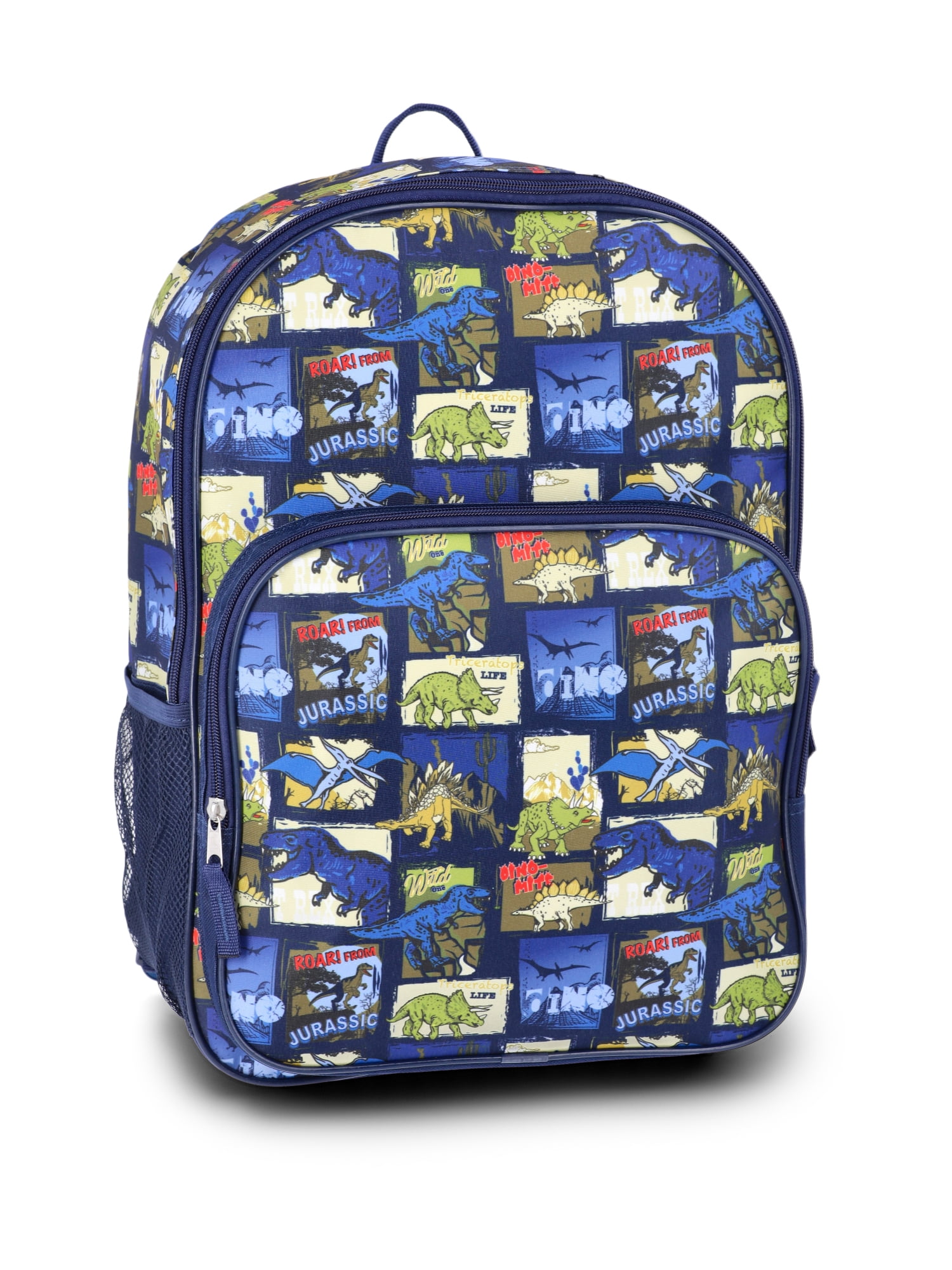 Boys' 17" Greetings From Jurassic Dinosaur Backpack, Navy