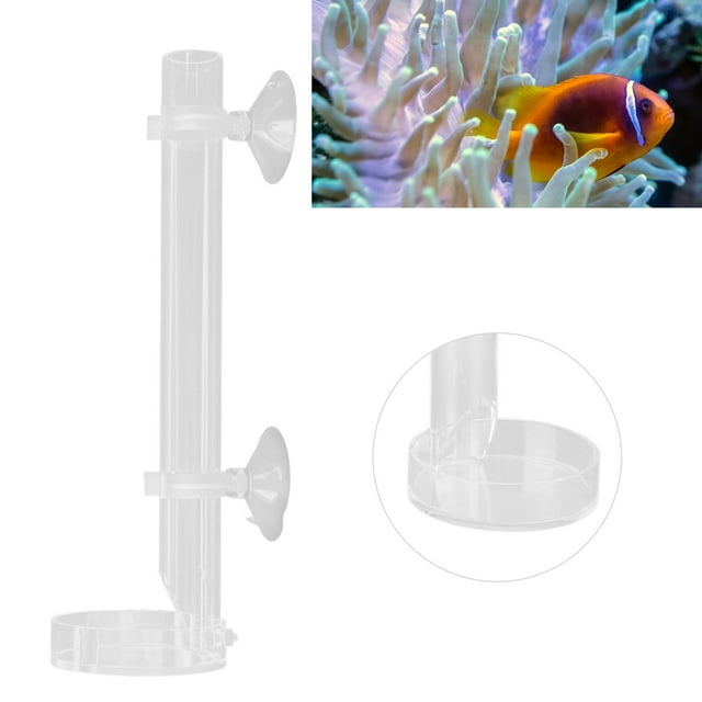 Shrimp Feeding Tube, Acrylic Transparent Aquarium Shrimp Feeding Dish Convenient To Watch Shrimp Feeding Tube And Dish Set For Fish Globe And Aquarium