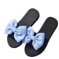 thumbnail image 4 of ShiShine Womens Bow Accent Slide Sandals Comfortable Flat Slip On Casual Shoes for Beach and Daily Outdoor Wear, 4 of 6