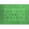 thumbnail image 1 of Ahgly Company Indoor Rectangle Oriental Emerald Green Industrial Area Rugs, 2' x 4', 1 of 4