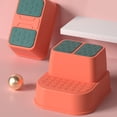thumbnail image 2 of Raindrops Red Double Layers Footstool Made of Premium PP Material for Practical Use, 2 of 8