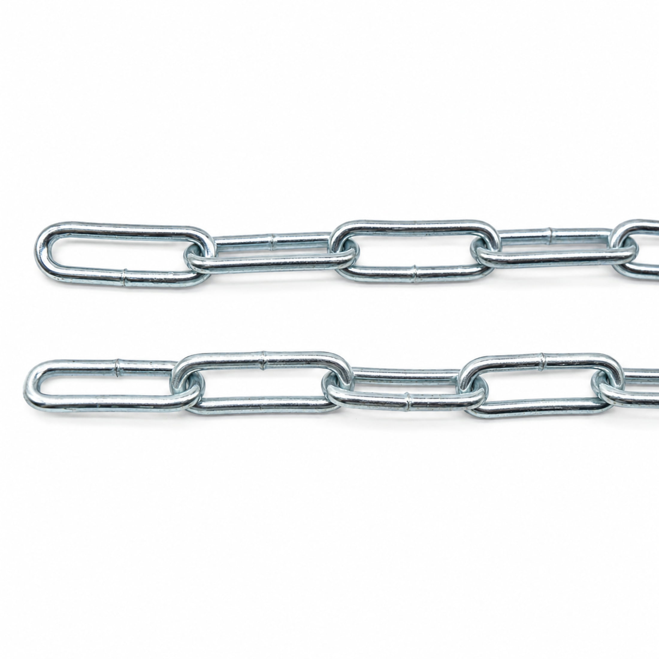 (2 pack) #4 Straight Link Coil Chain, 10', Zinc, Peerless Chain Company, #4820535