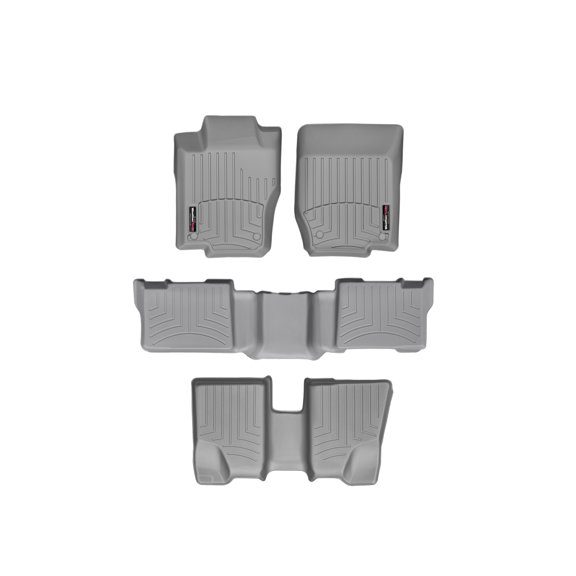 WeatherTech Custom Fit FloorLiners compatible with 2007-2012 Mercedes GL-Class - Complete Set (1st, 2nd, & 3rd Row), Grey