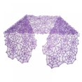 thumbnail image 3 of Lace Halloween Table Runner, Polyester Black Spider Web Table Runner for Halloween Dinner Parties and Scary Movie Nights Table Decoration,13"x72", 3 of 8