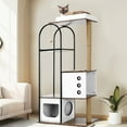Imerelez Cat Tower, Cat Tree House Modern Cat Tower, MultiLevel Cat