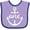 Lavender and Purple, variant on Inktastic 1st Birthday Anchor Nautical Boys or Girls Baby Bib