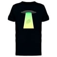 thumbnail image 1 of Alien Spaceship Taking Asteroid Tee Men's -Image by Shutterstock, 1 of 2
