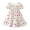 thumbnail image 1 of Robe à Pois à Manches Courtes pour Filles, 1 of 5