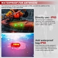 thumbnail image 6 of Nilight LED Safety Light 4PCS Red Green Marine Navigation Bike Tail Lights Three Modes Waterproof Reflective Gear Clip On Flash Strobe Indicator Lamp for Night Boating Fishing Cycling Jogging, 6 of 9